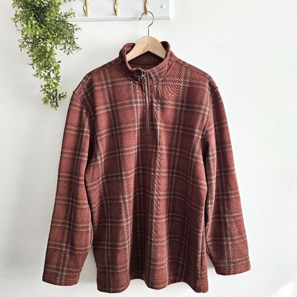 Arrow Insulated Men's Long Sleeve Fleece Sweater Turtleneck High Neck Pullover L